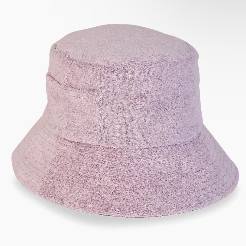 Lack Of Color Lavender Terry Cloth Bucket Hat